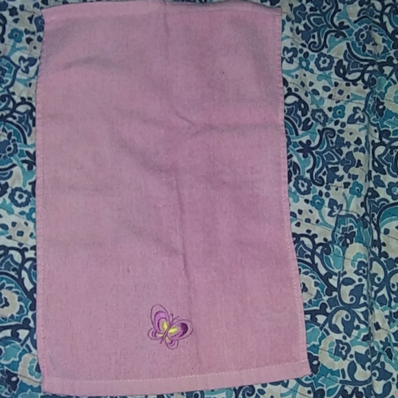 Vintage pink hang towel - Picture 1 of 3